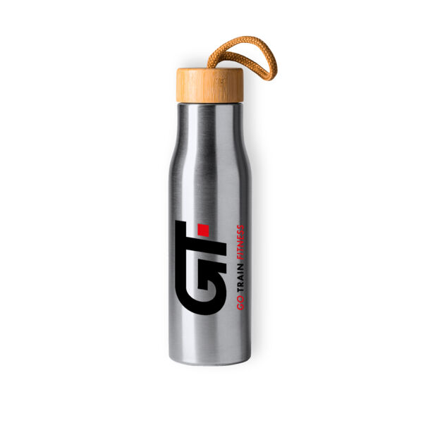 Go Train Fitness - Steel & Bamboo Screw Bottle Thumbnail