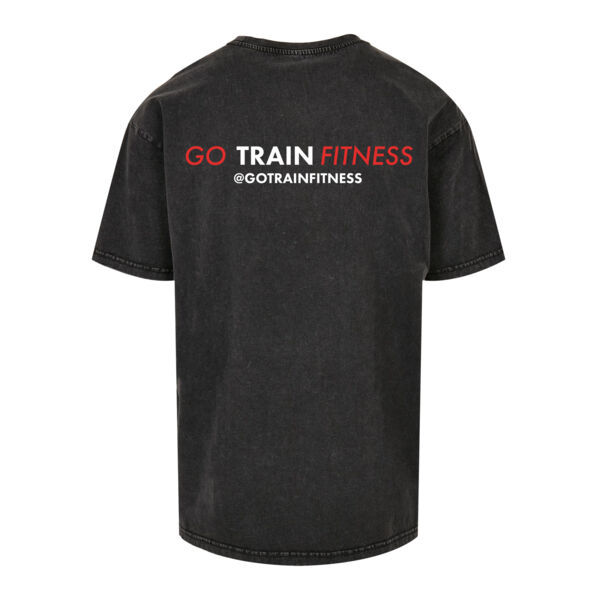 Go Train Fitness - Women’s oversized acid wash tee Thumbnail